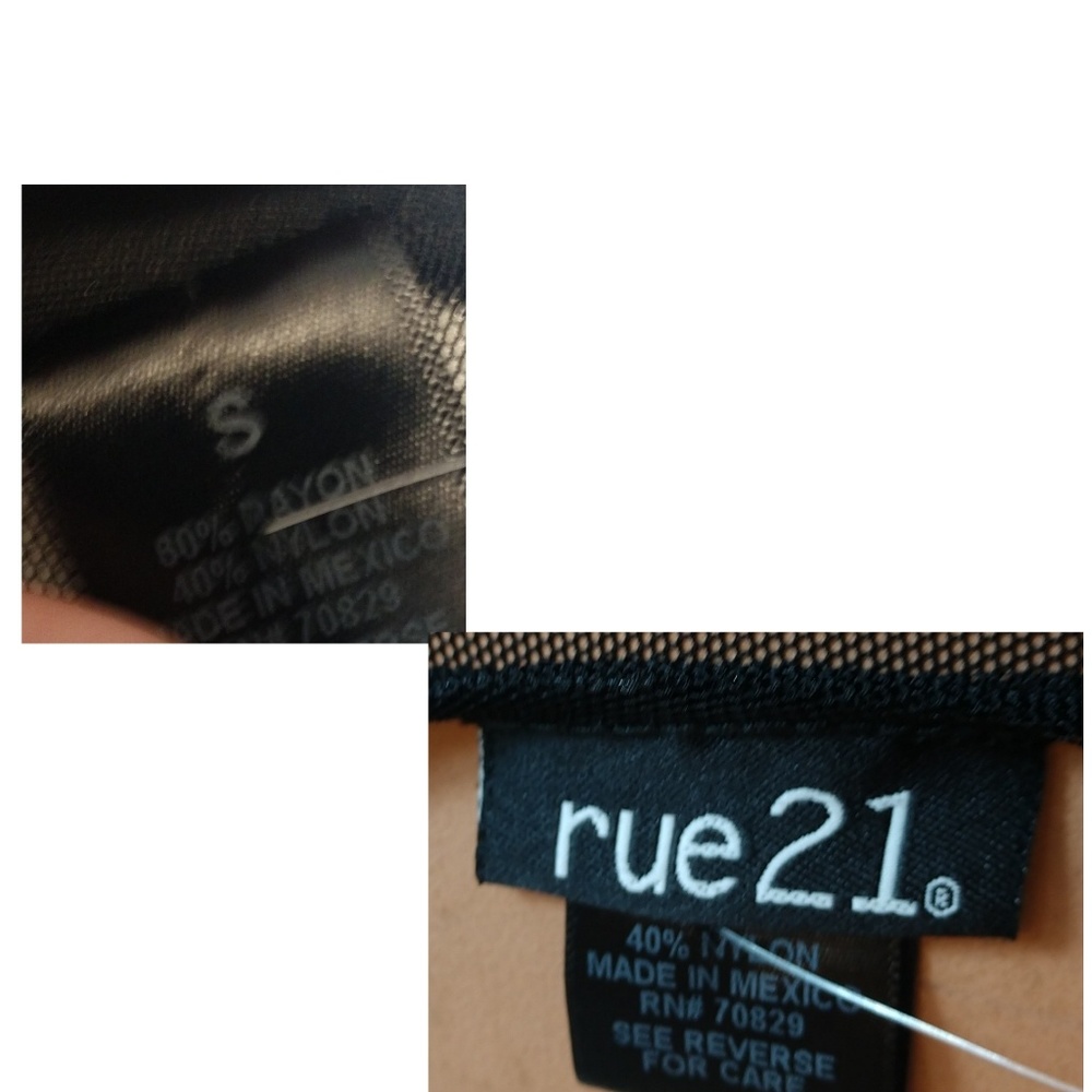 Rue21 Mesh Insert Bodycon Dress Size Small - Picture 6 of 7